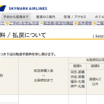 スカイマーク キャンセル料って実際どう？